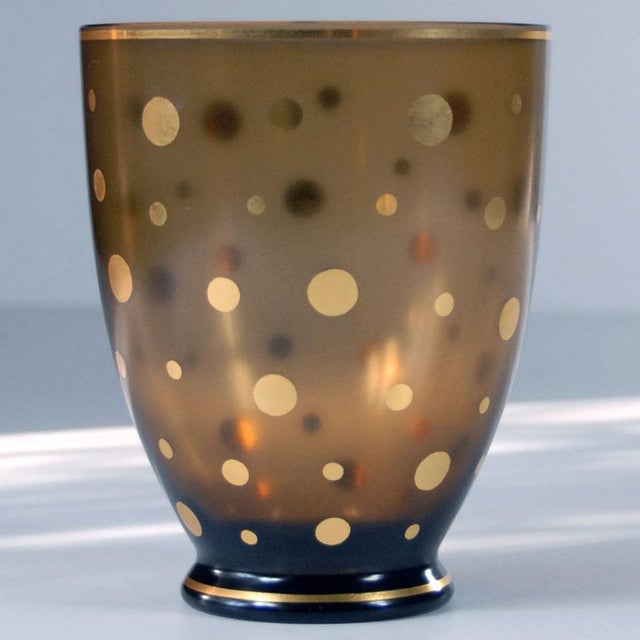 Art Deco Glass Vase, Czechoslovak, 1930s For Sale - Image 3 of 11