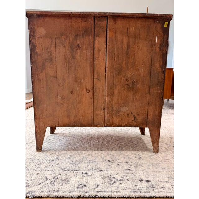 Late 18th Century Danish Bow Front Mahogany Chest With Working Key & Brass Hardware For Sale - Image 13 of 18
