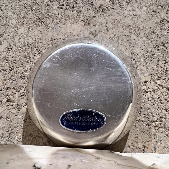 Metal 1960s Reed & Barton Silver Plated Mini Bowl For Sale - Image 7 of 7