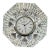 Waterford Crystal Crest Desk Clock Elegant Waterford Crystal “Crest” desk clock featuring deeply cut faceted crystal...