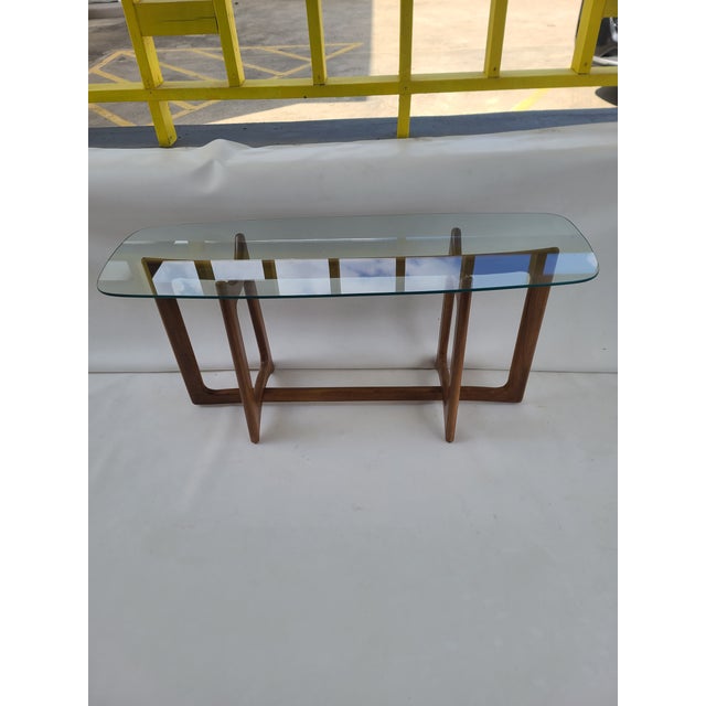 Brown Adrian Pearsall Sculptural Walnut Console Table For Sale - Image 8 of 14