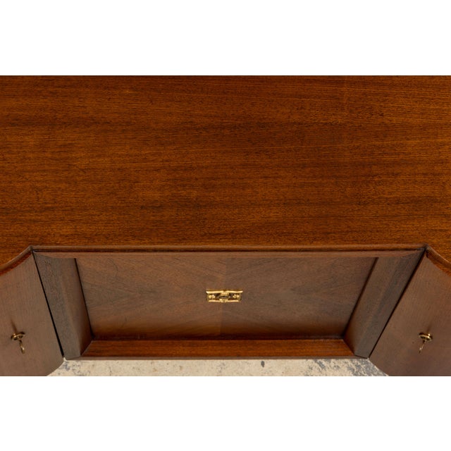 1930s French Parisian Art Deco Walnut Sideboard For Sale In New York - Image 6 of 17