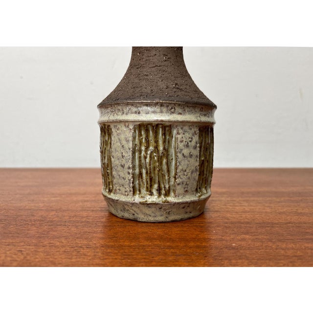 Mid-Century Danish Studio Pottery Table Lamp by Borge Christoffersen for Chris Haslev Jeti, 1960s For Sale - Image 9 of 15