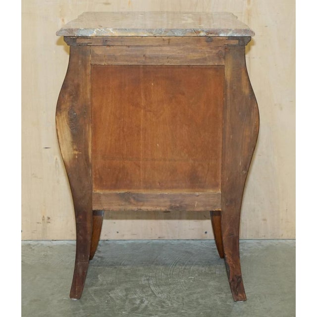 Italian Marble Top Bombe Nightstands,1880s, Set of 2 For Sale - Image 18 of 18