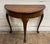 Late 20th Century Vintage Queen Anne Style Half Moon Demilune Entry Hall Table Console For Sale - Image 5 of 12