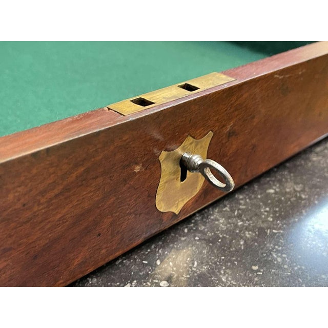 19th Century Mahogany Marine Chest For Sale - Image 10 of 16