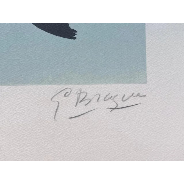 Georges Braque, Rise I (The Swan on a Blue-Green Background), 1961, Lithograph For Sale - Image 6 of 7