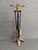 Black Vintage Brutalist Fireplace Tools in Bronze by David Marshall, 1975, Set of 5 For Sale - Image 8 of 9