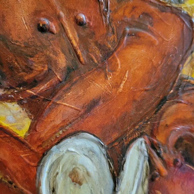 Lobster Bake Oil Painting by Cynthia Geyer For Sale - Image 4 of 5