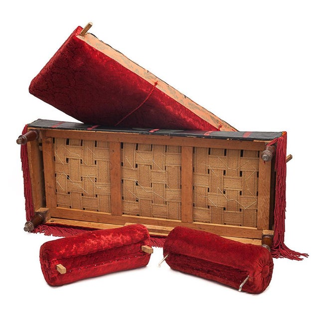 Red Alsatian Sofa, 1950s For Sale - Image 14 of 15