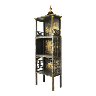 Vintage Louis XVI Style Chinoiserie Display Case For Sale