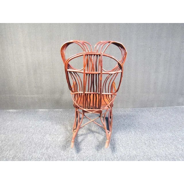 Mid-Century "Woven Branch" Rocking Chair For Sale In New York - Image 6 of 7