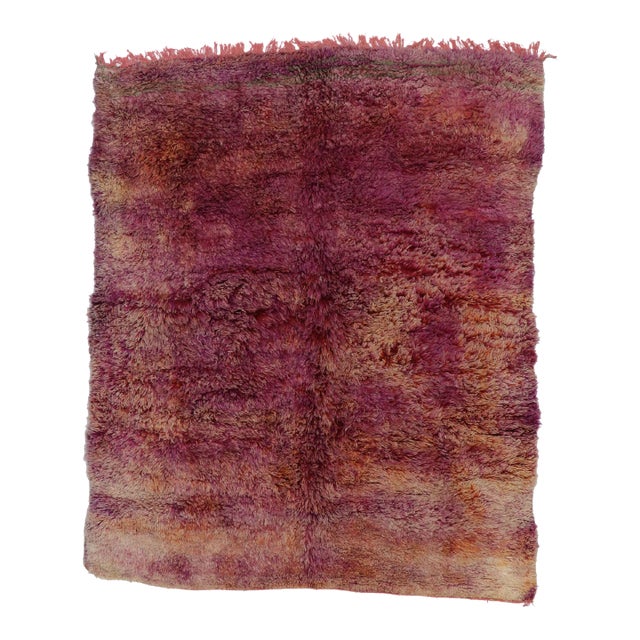 Vintage Beni Mrirt Moroccan Rug - 06'07 X 07'11 For Sale