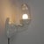 Porcelain Wall Lamp with Transparent Glass Shade, 1930s For Sale - Image 11 of 18