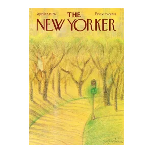 1976, New Yorker Magazine Cover, April 12 (Eugene Mihaesco), Original Vintage Cover, Country Life, Spring