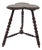 Antique Oak Side Table with Ornate Tabletop, 1920s For Sale