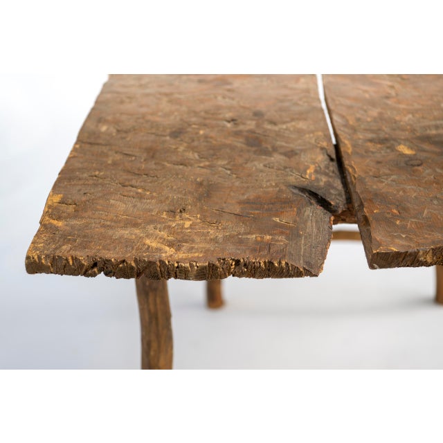 18th Century Riven- Cut Rustic Table For Sale - Image 9 of 12