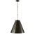 Thomas O'Brien for Visual Comfort Signature Goodman Medium Hanging Light in Bronze with Bronze Shade For Sale