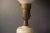 Wood 1950s Mid-Century Modern Ceramic and Walnut Accent Table Lamp For Sale - Image 7 of 12