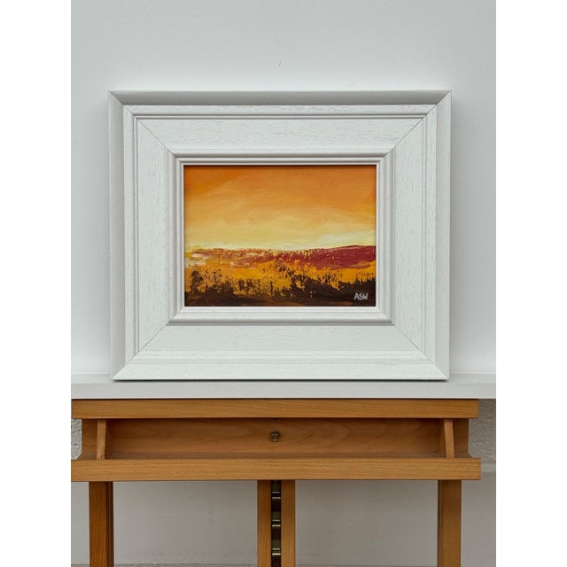 Golden Hour - Miniature Abstract Landscape Art by Contemporary British Artist 2025 For Sale - Image 9 of 13