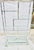 Chrome and steel etagere with 6 shelves, removable glass shelves 1/4 " thick, and the bottom shelf is 1/3 or more thick...