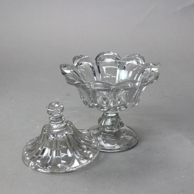 19th Century Antique Pressed Glass Pieces- 3 Pieces For Sale - Image 11 of 12
