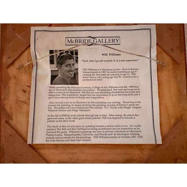 Crab Boat Coastal Oil Painting “Sunday Rest” by Will Williams For Sale In Richmond - Image 6 of 6