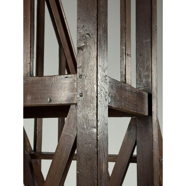 Wood Antique Library Ladder, 1900 For Sale - Image 7 of 18