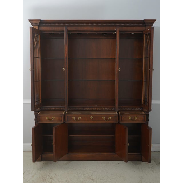 Traditional Hickory Chair James River Plantation Large Breakfront For Sale - Image 3 of 18