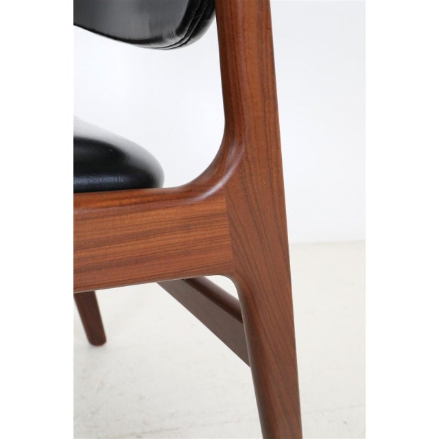 Danish Mid-Century Teak Armchair, 1960s by Arne Vodder For Sale - Image 9 of 14