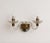A striking pair of mid-century modern wall sconces, showcasing the exceptional artistry of Italian glassmaking. Each...