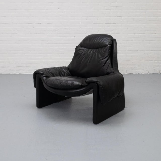 Set of P60 Chair and Ottoman by Vittorio Introini for Saporiti Italia, 1970s For Sale - Image 9 of 18