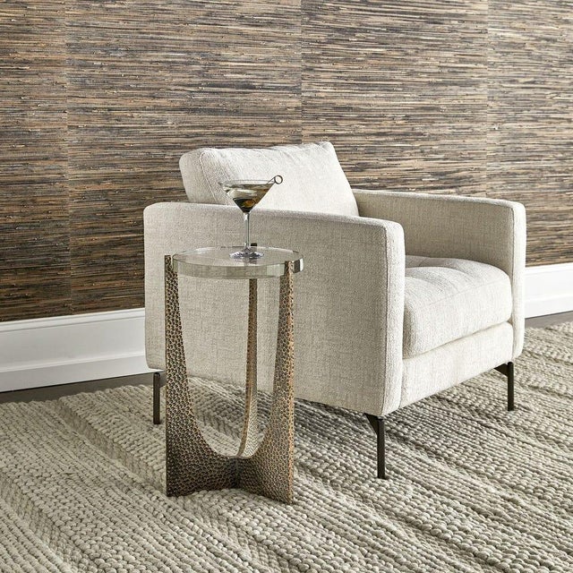 Triumph Hammered Drink Table For Sale - Image 4 of 6