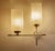Metal Mid-Century Modern French Glass Sconces, 1960s, Set of 2 For Sale - Image 7 of 18