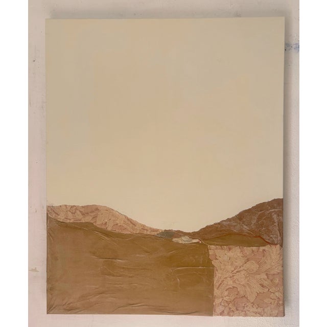 Contemporary Marilina Marchica, Paperlandscape, 2025, Wallpaper Collage on Canvas For Sale - Image 3 of 11