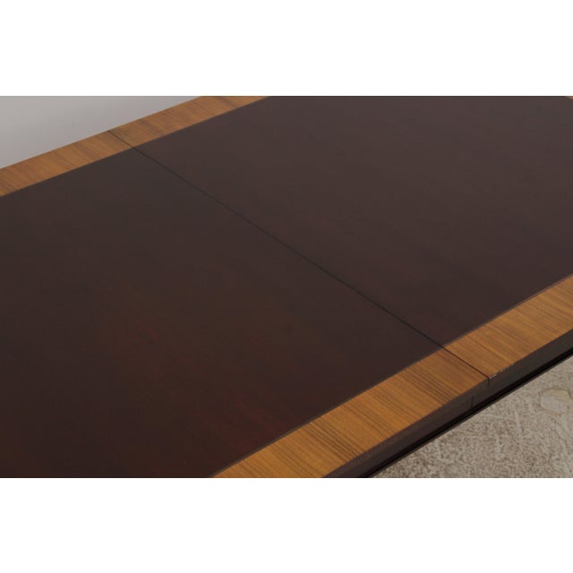 John Widdicomb French Louis XVI Mahogany Dining Room Table For Sale - Image 11 of 17