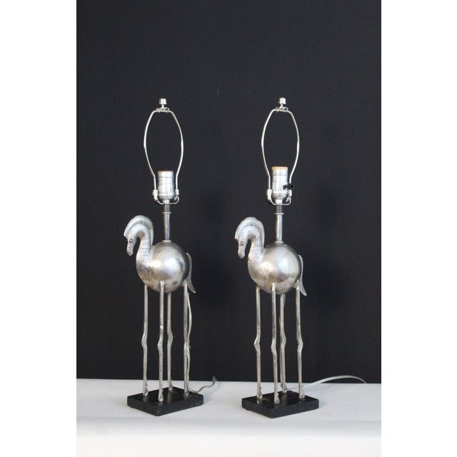 Early 20th Century Tyndale Influence Trojan Horse Lamps - a Pair For Sale In Miami - Image 6 of 11
