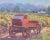 Red Silvio Silvestri, Listed Artist (1948-2018) California Farmland Landscape Painting W/ Antiqued Ornate Gold Frame For Sale - Image 8 of 10