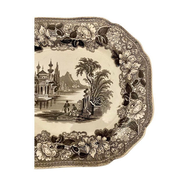 Art Deco Antique “Bosphorus” Platter by J. Jamieson & Co Scotland Circa 1896 For Sale - Image 3 of 9