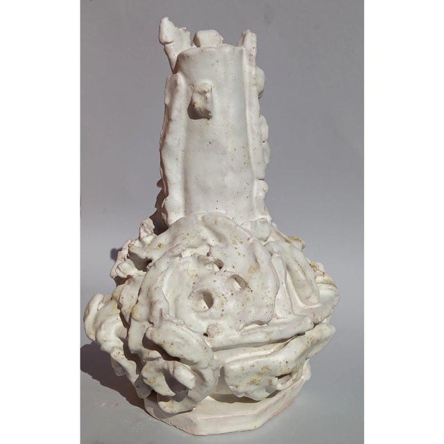 Contemporary Sculptural Glazed Ceramic Vase 'La Demoiselle D’Avignon' by Diane Grant For Sale - Image 3 of 9