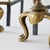 Large Neoclassical Andirons in Patinated Brass, 1920s, Set of 2 For Sale - Image 4 of 9