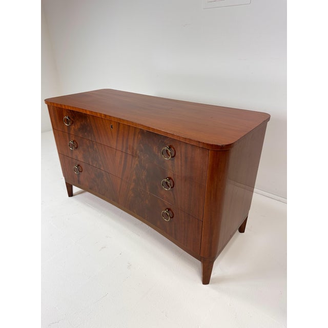 Brown 1940's Swedish Dresser by Ab Seffle Möbelfabrik For Sale - Image 8 of 12