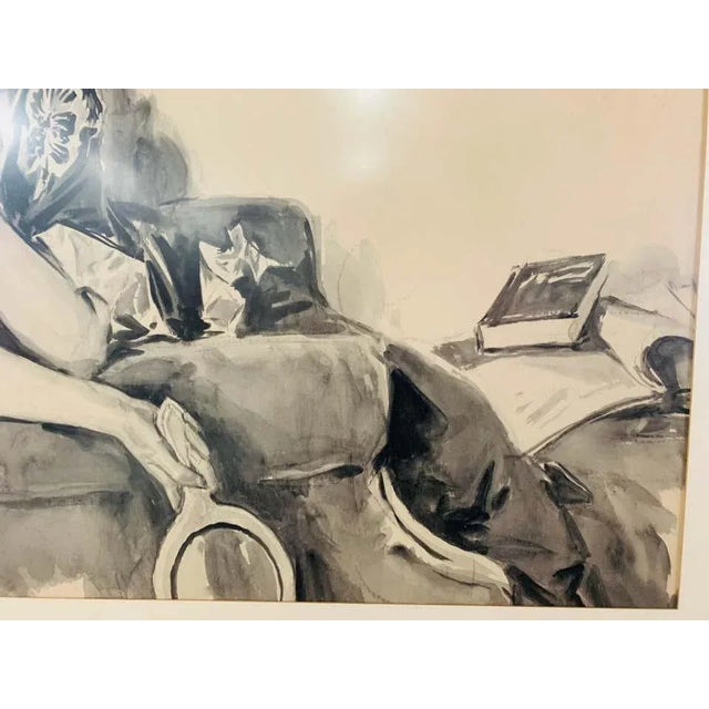 Hollywood Regency Howard Chandler Christy Portrait of a Woman 1940, Signed, Dated and Framed For Sale - Image 3 of 13