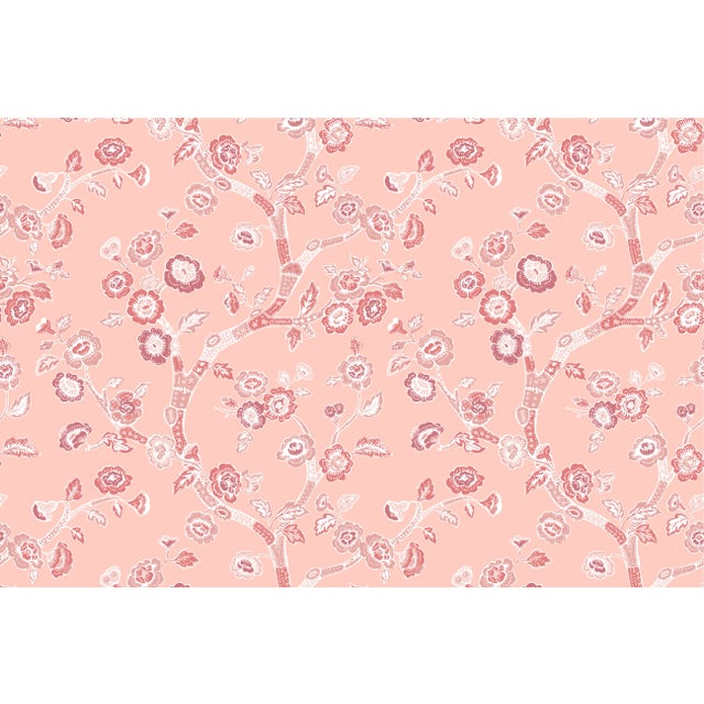Temple Garden Shell Pink Fabric by the Yard For Sale