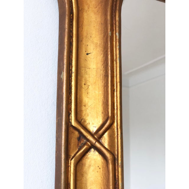Large Vintage Giltwood Wall Mirror – Napoleon III Style, Belgium, 1970s For Sale - Image 4 of 10