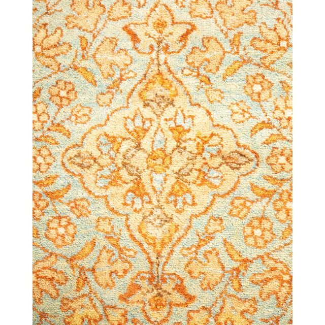 Traditional Mogul, One-of-a-Kind Hand-Knotted Area Rug - Yellow, 4' 8" x 6' 7" For Sale - Image 3 of 8