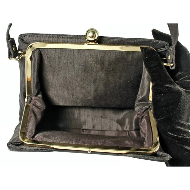 Vintage Harry Levine Black Acetate Purse For Sale - Image 9 of 10