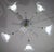 Amazing Art Decò Murano Glass Chandelier 5 Light, 1950 For Sale - Image 10 of 18
