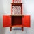Wood Vintage Chinoiserie Red Lacquer Duchess of Windsor Style Pagoda Etagere Cabinet For Sale - Image 7 of 18