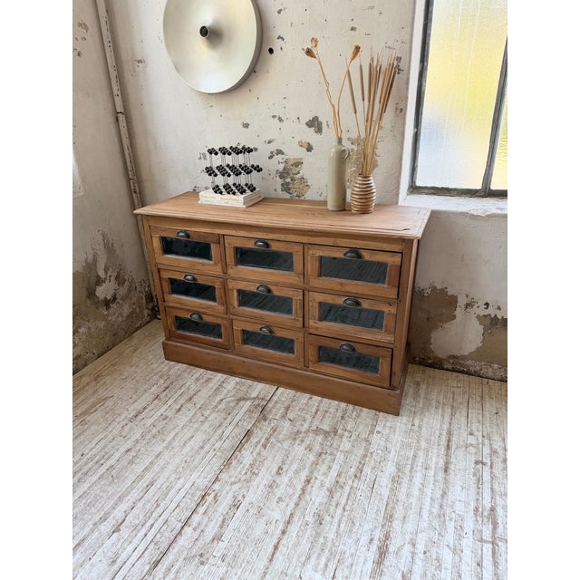 Walnut Seed Merchant Sideboard, 1950 For Sale - Image 10 of 18